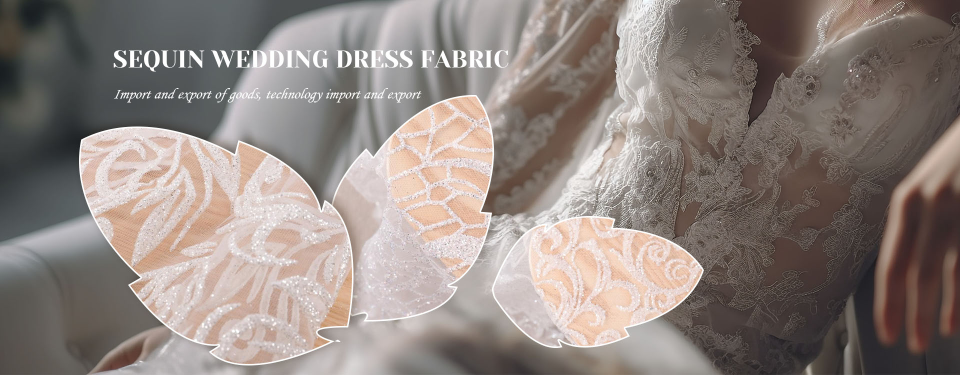 Pabrika ng Tela ng Sequin Wedding Dress